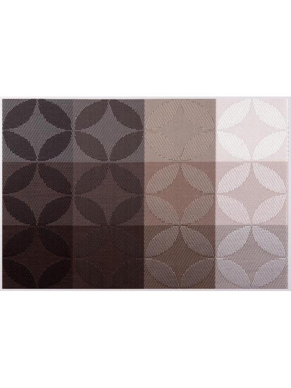 Салфетка сервировочная на стол «Пики», 45×30 см, цвет коричневый