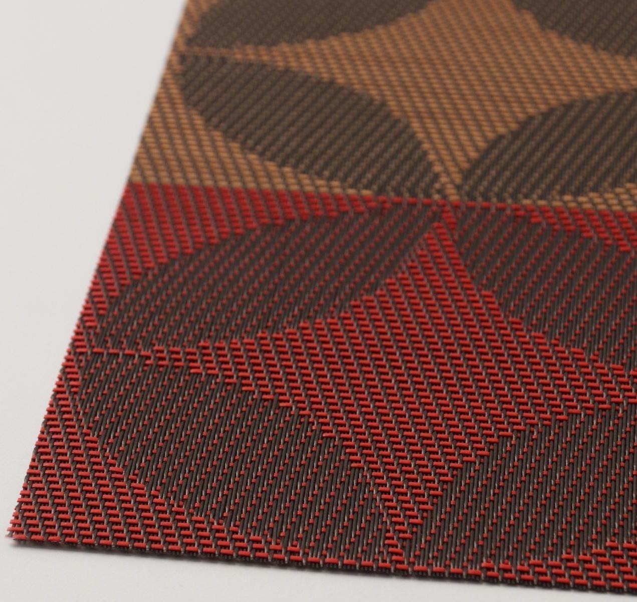 Салфетка сервировочная на стол «Пики», 45×30 см, цвет красный