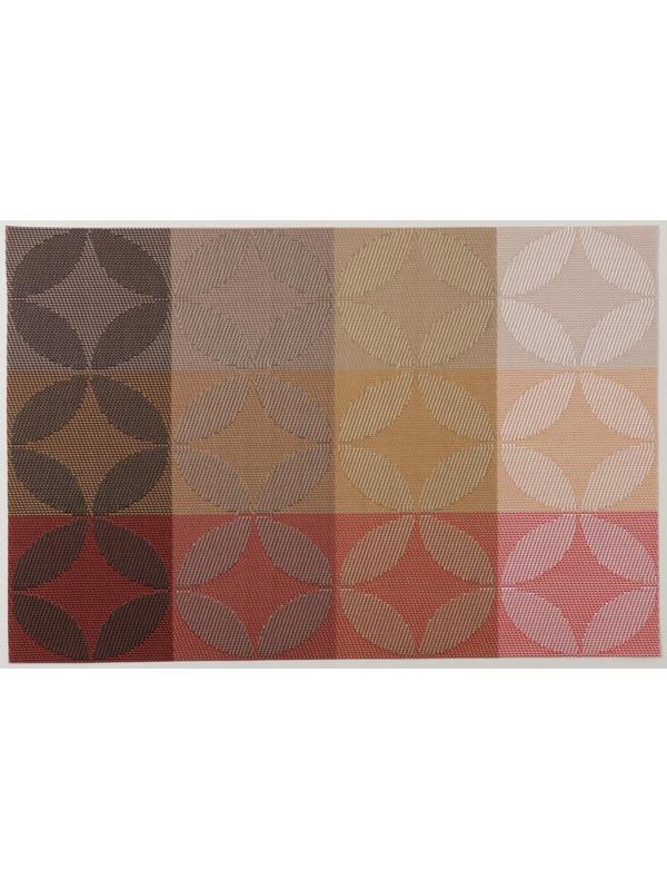 Салфетка сервировочная на стол «Пики», 45×30 см, цвет красный