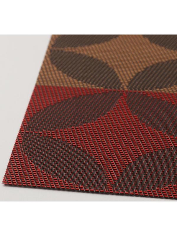 Салфетка сервировочная на стол «Пики», 45×30 см, цвет красный