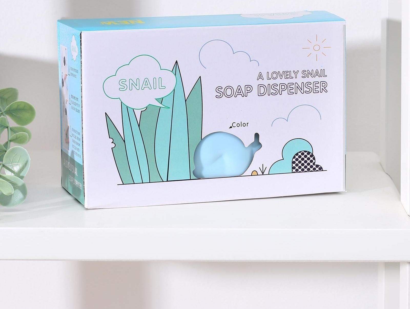 Дозатор для жидкого мыла «Улитка», 120 мл, цвет МИКС