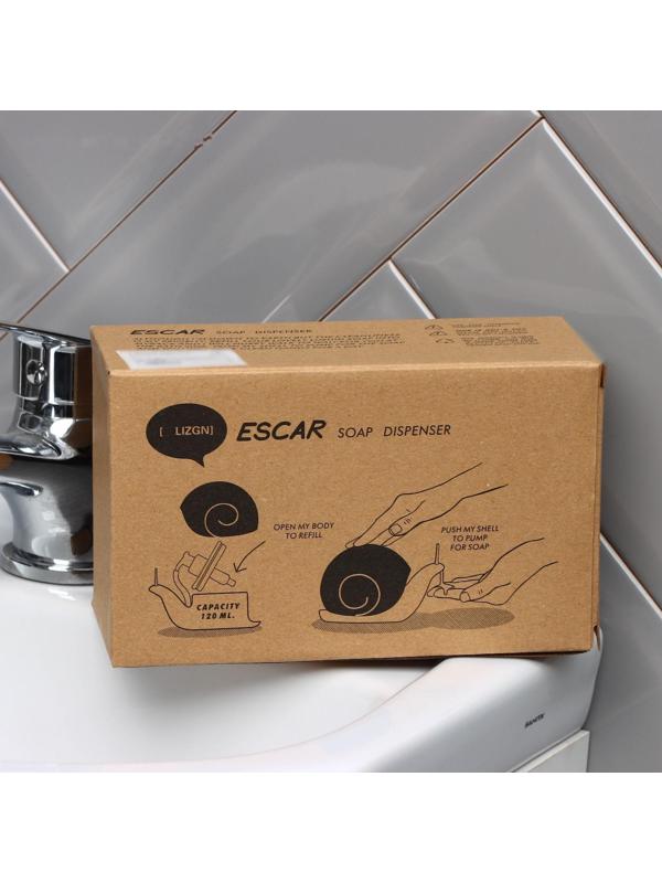 Дозатор для жидкого мыла «Улитка», 120 мл, цвет МИКС