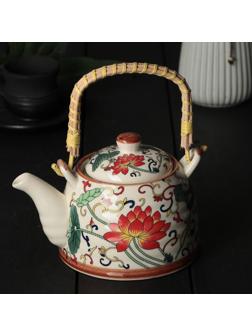 Чайник керамический заварочный «Лотос», 600 мл, металлическое сито