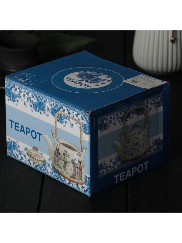 Чайник керамический заварочный «Лотос», 600 мл, металлическое сито