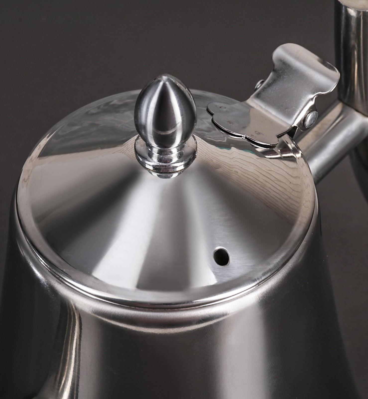 Чайник из нержавеющей стали «Жуан», 1,4 л, 23×13,5×19 см, металлическое сито, цвет хромированный