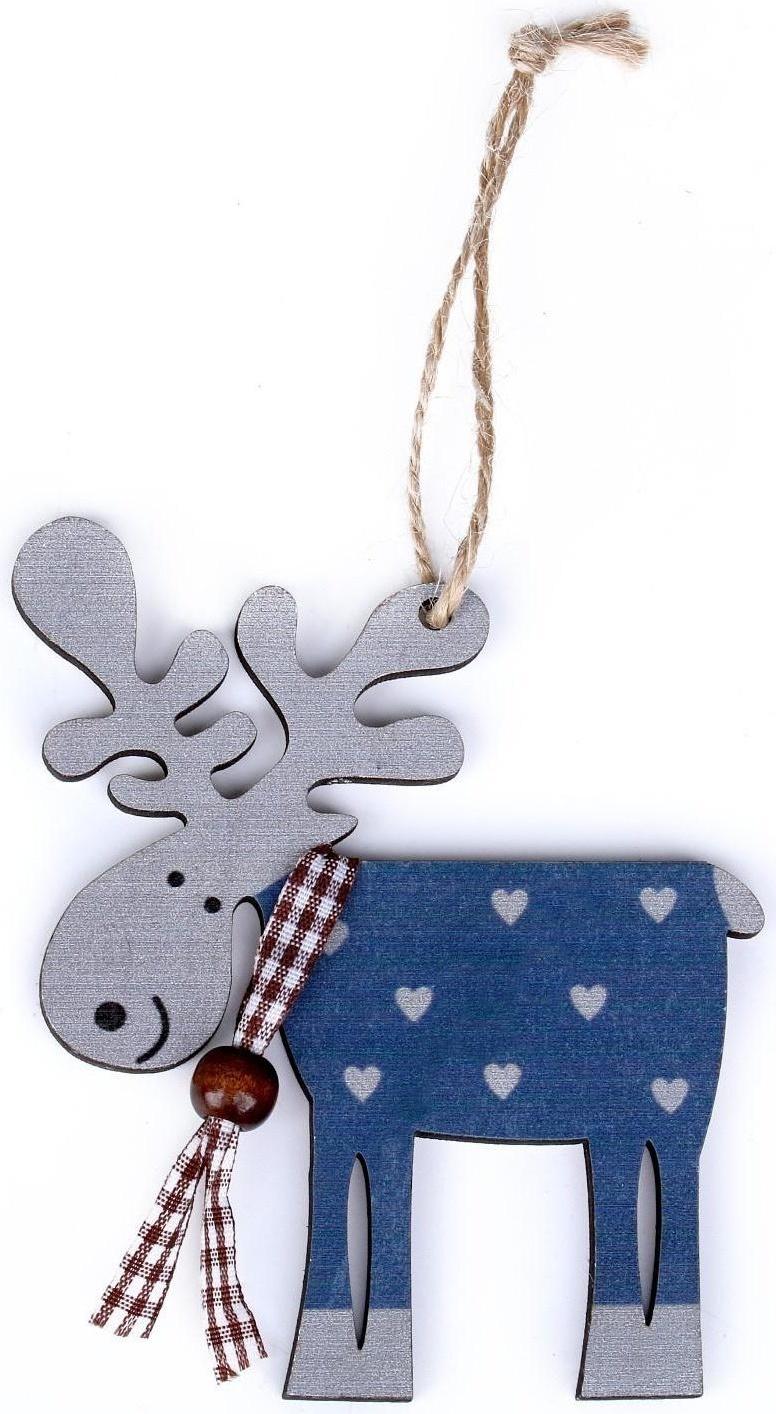 Подвеска новогодняя «Смешной олень», МИКС