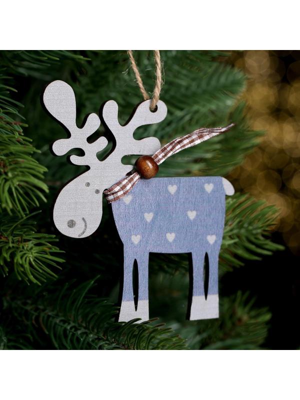 Подвеска новогодняя «Смешной олень», МИКС