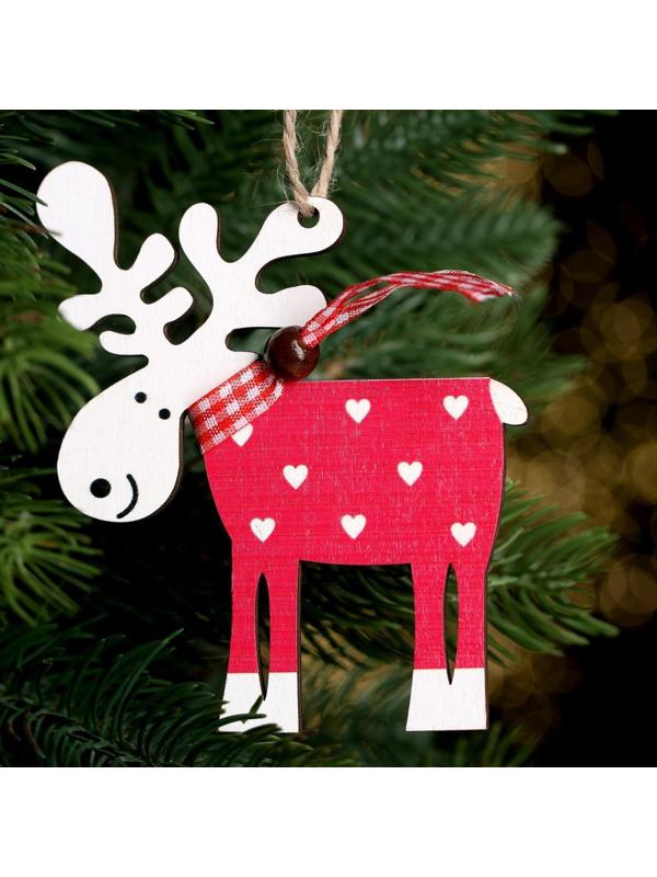 Подвеска новогодняя «Смешной олень», МИКС