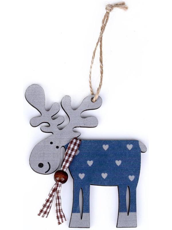 Подвеска новогодняя «Смешной олень», МИКС