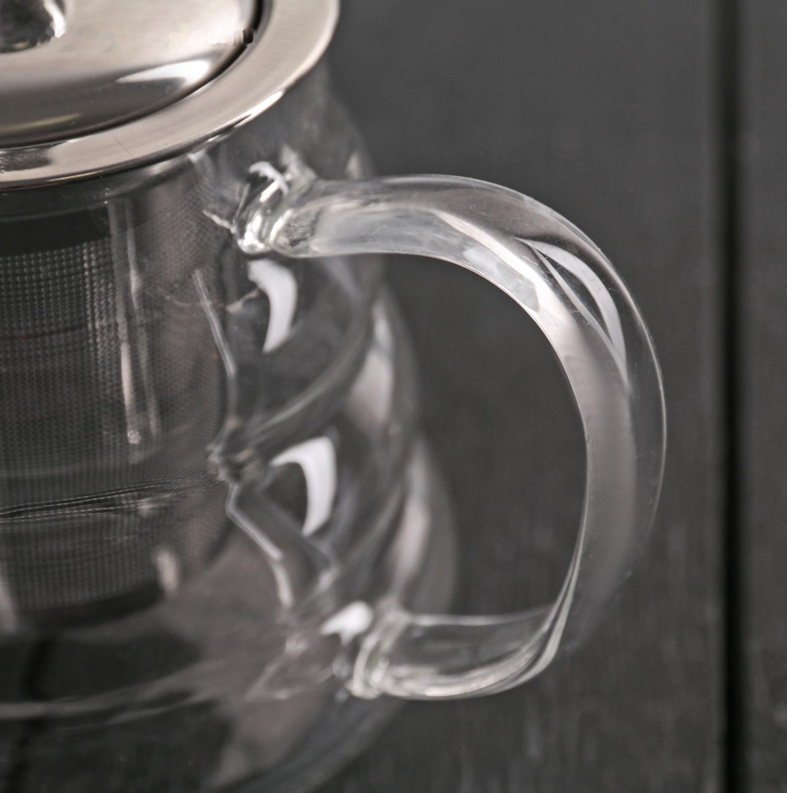 Чайник стеклянный заварочный «Бриз», 600 мл, с металлическим ситом