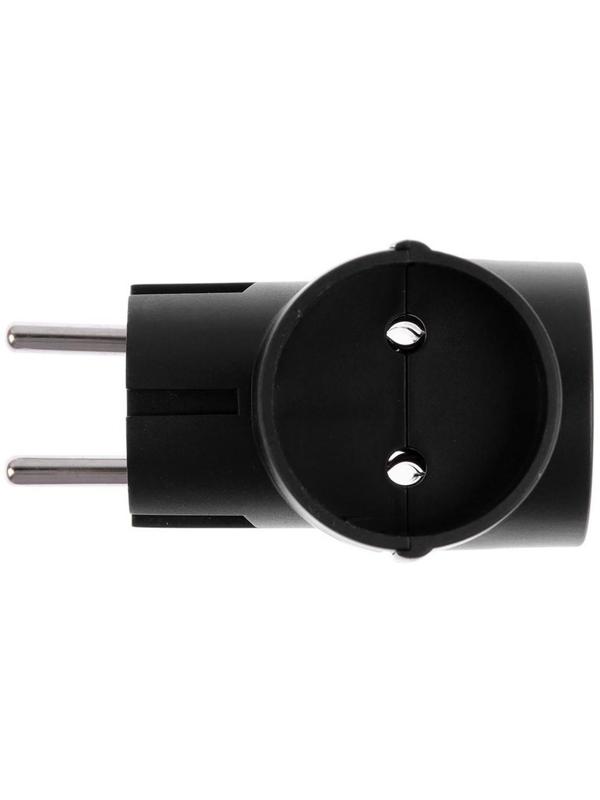 Тройник электрический REXANT, 6-10 А, без з/к, черный