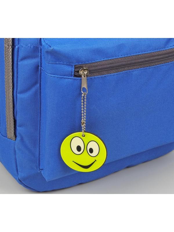 Светоотражающий элемент «Смайлик», двусторонний, d = 5,3 см, цвет жёлтый