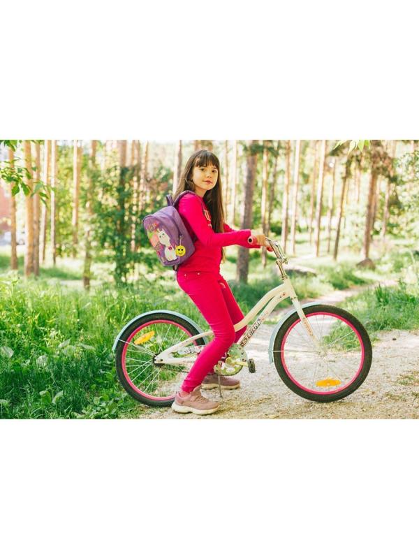 Светоотражающий элемент «Смайлик с большими глазами», двусторонний, d = 5,3 см, цвет жёлтый