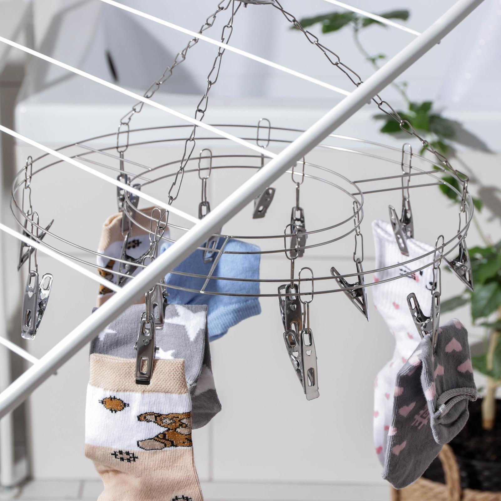 Сушилка для белья подвесная «Стиль», 31×31 см, 15 прищепок