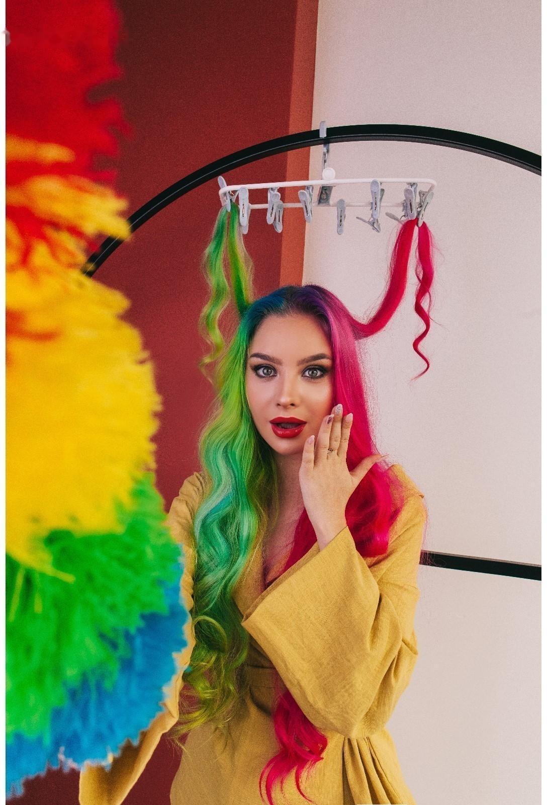 Сушилка для белья подвесная складная Доляна, 12 прищепок, 37×11 см, цвет МИКС