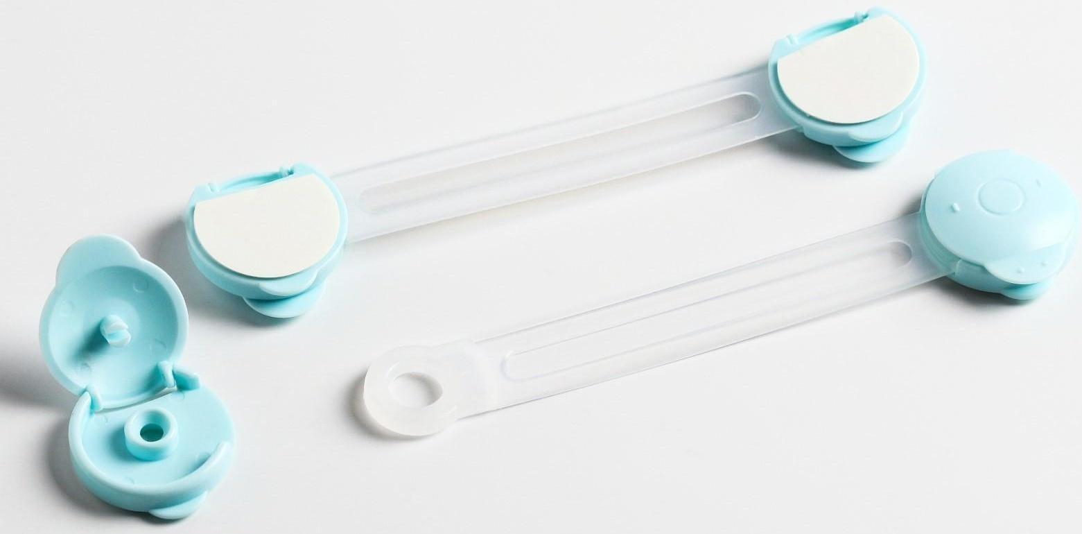 Блокиратор двери универсальный, набор 2 шт., цвета МИКС