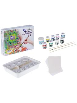 Набор Эбру DecArt (8 цветов + загуститель + лоток + инструменты)