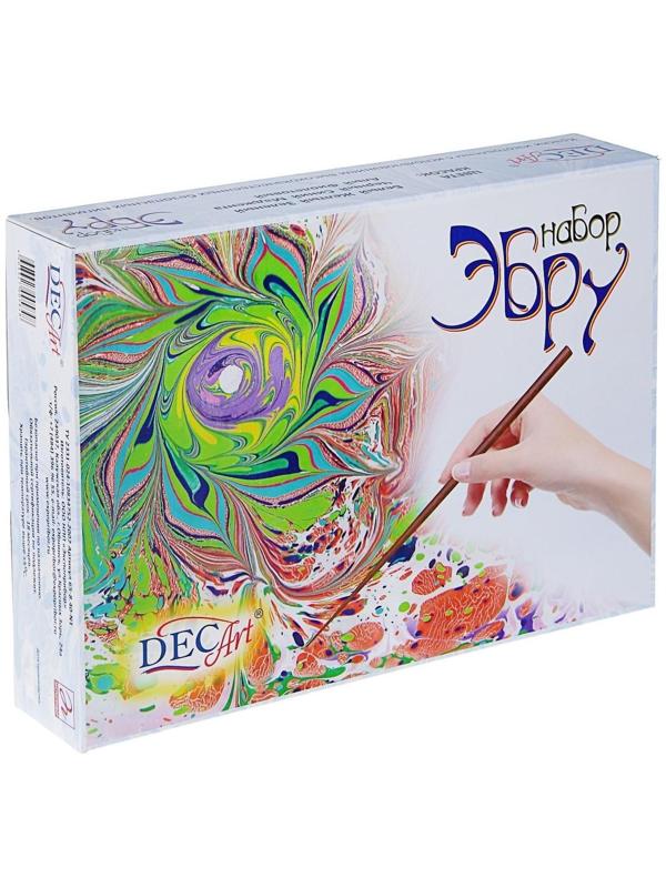 Набор Эбру DecArt (8 цветов + загуститель + лоток + инструменты)