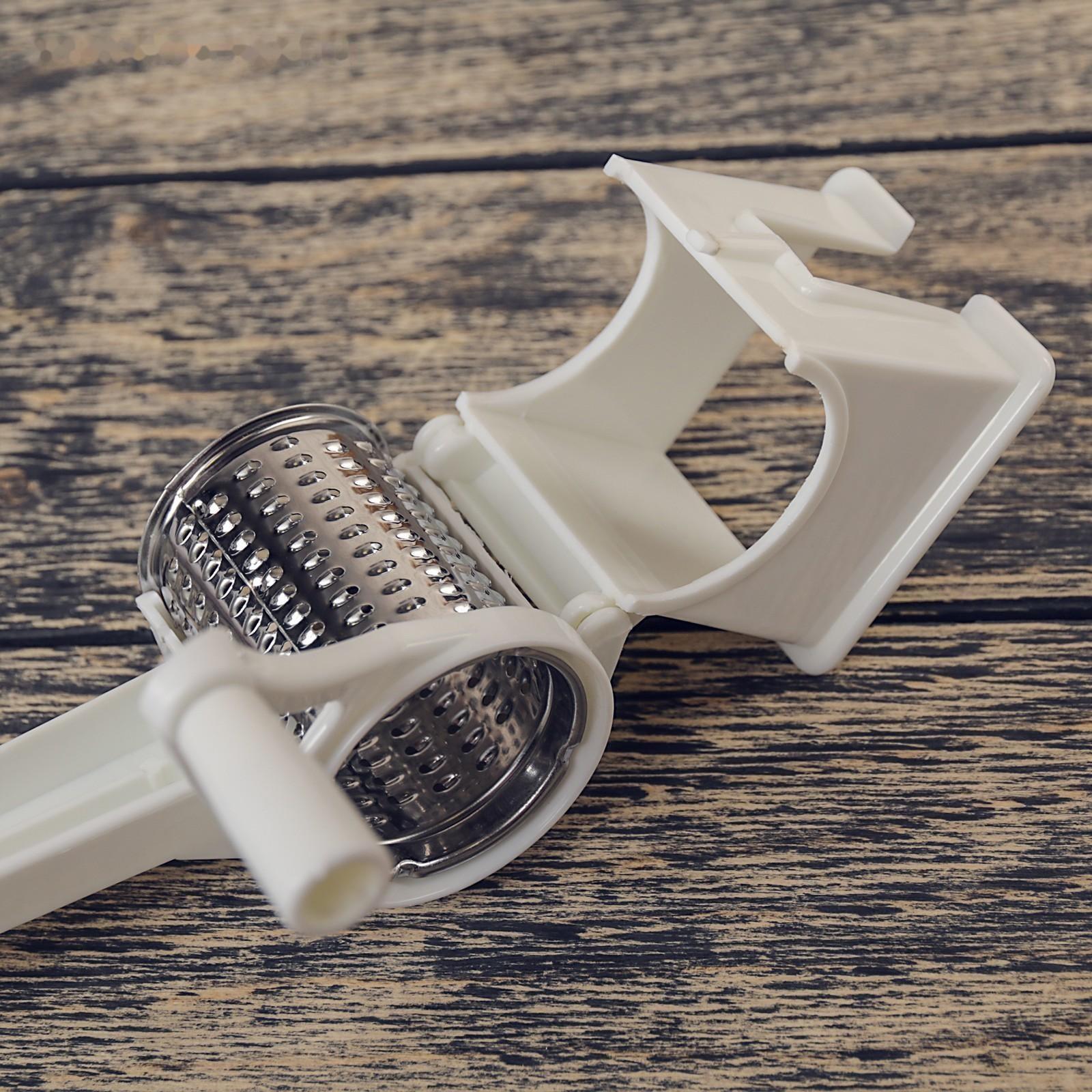 Тёрка барабанного типа «Карусель», 20×5,5×8 см, 3 насадки