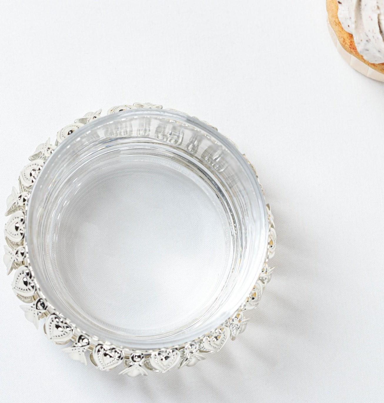 Сахарница «Ажур», 200 мл, 10×10 см, с ложкой, цвет металла серебряный