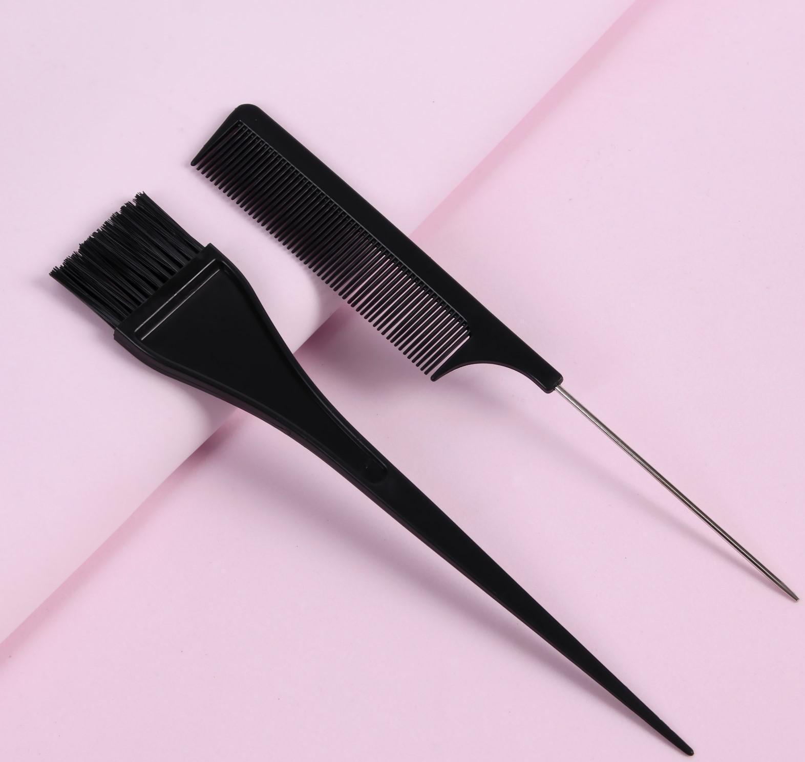 Набор для окрашивания, 2 предмета, цвет чёрный