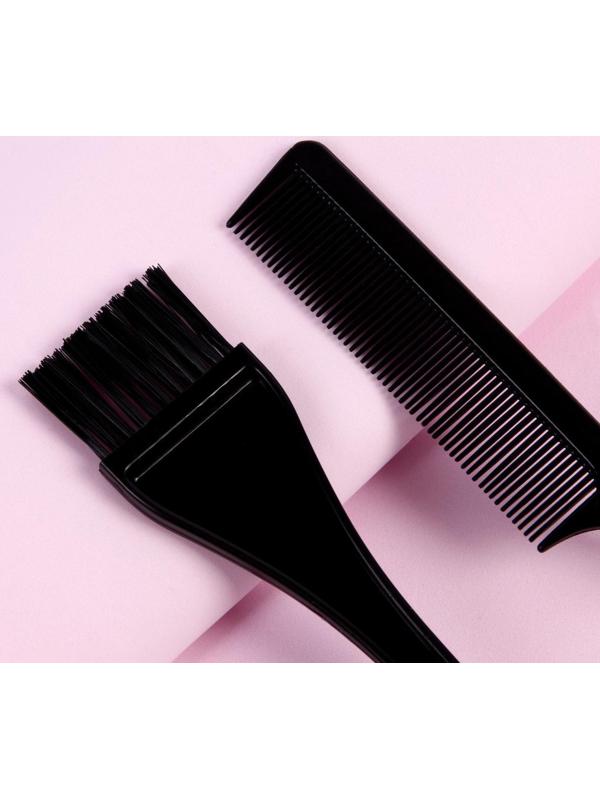 Набор для окрашивания, 2 предмета, цвет чёрный