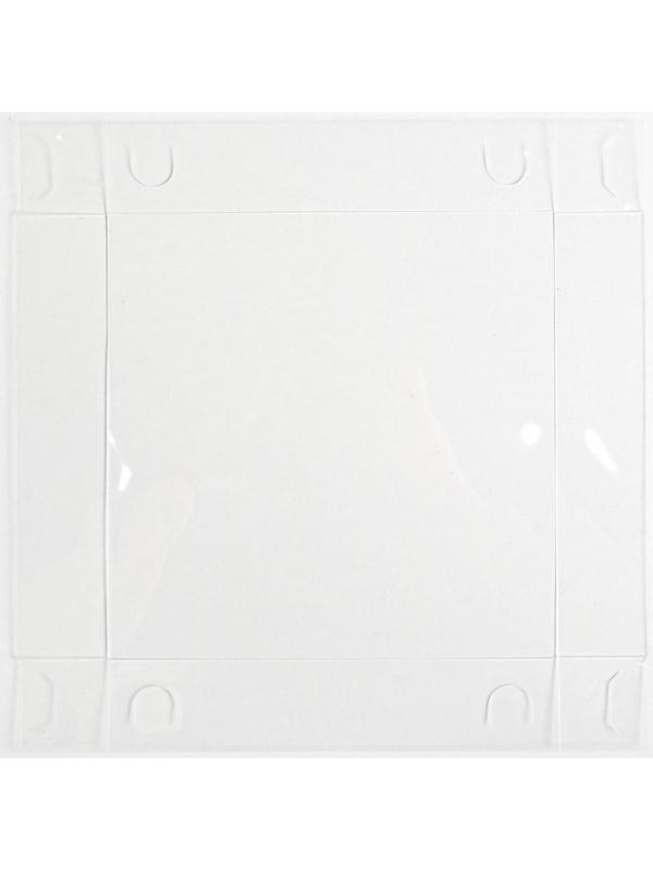 Коробка для цветов с PVC крышкой «With love», 17 × 12 × 17 см