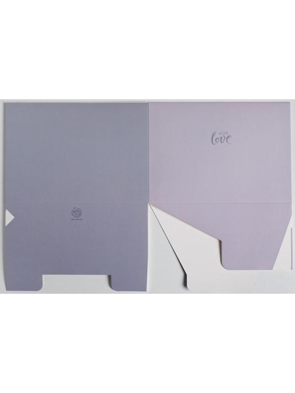 Коробка для цветов с PVC крышкой «With love», 17 × 12 × 17 см