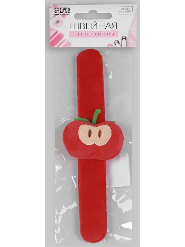 Игольница на браслете «Яблоко», 23 × 6,5 см, цвет красный