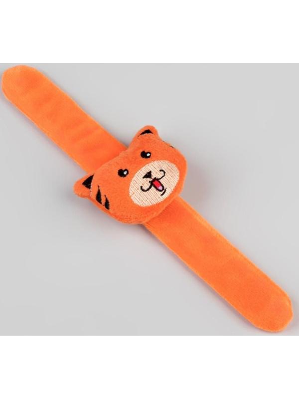 Игольница на браслете «Тигра», 23 × 6,5 см, цвет оранжевый