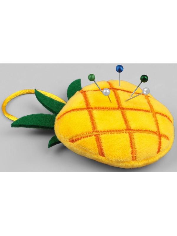 Игольница с петлёй «Ананас», цвет жёлтый