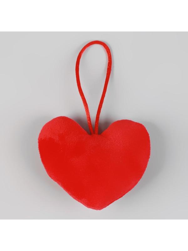 Игольница с петлёй «Сердце», цвет красный