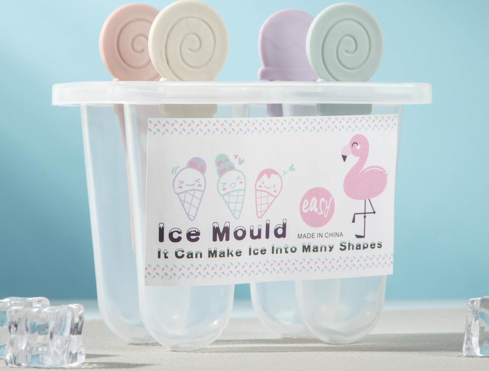 Форма для мороженого «Сладости», 12×11,5×12 см, 4 ячейки, цвет МИКС