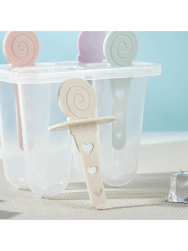 Форма для мороженого «Сладости», 12×11,5×12 см, 4 ячейки, цвет МИКС