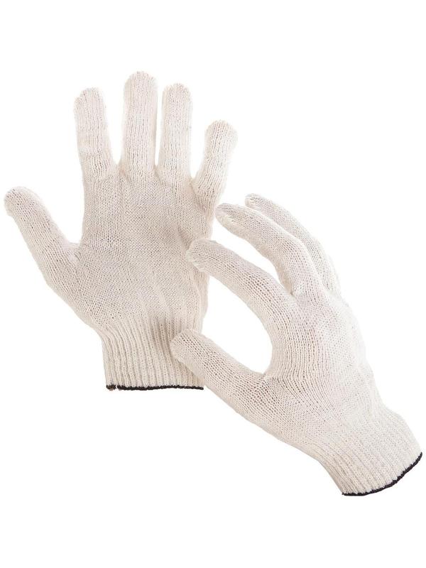 Перчатки, х/б, вязка 10 класс, 4 нити, размер 9, без ПВХ, белые