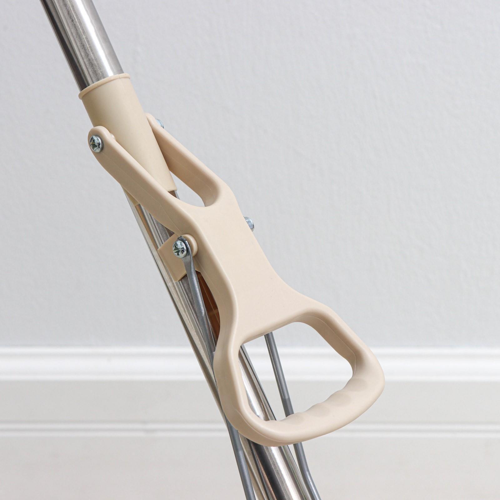 Швабра для мытья пола со складным отжимом Доляна, насадка ПВА 27×6 см, составная стальная ручка 89-120 см