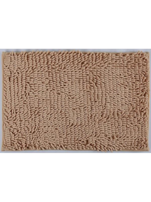 Коврик для ванной Доляна «Букли длинные», 40×60 см, цвет бежевый