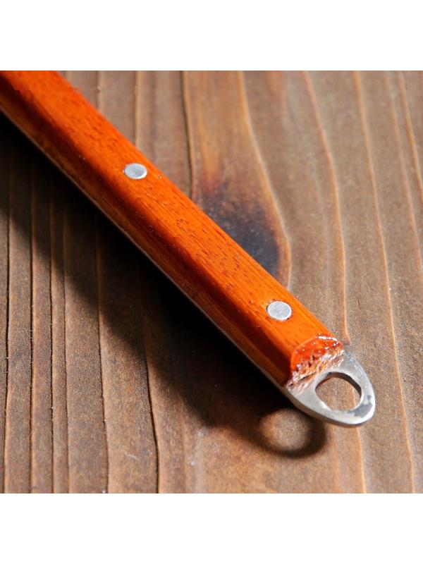 Шумовка для казана узбекская 40см, с деревянной ручкой