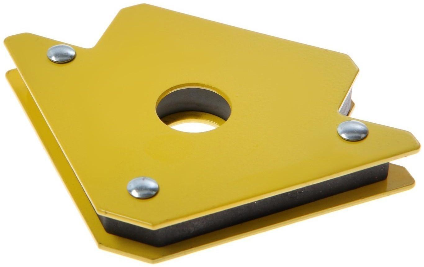 Магнитный угольник для сварки ТУНДРА, 45,90,135°, усилие на отрыв 11 кг