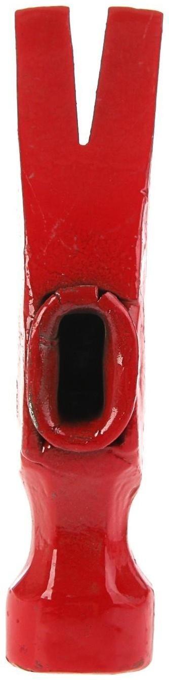 Молоток-гвоздодер ЛОМ, металлическая обрезиненная рукоятка, 560 г