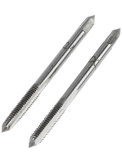 Метчики метрические ручные ТУНДРА, М4 х 0.7 мм, комплект из 2 шт.