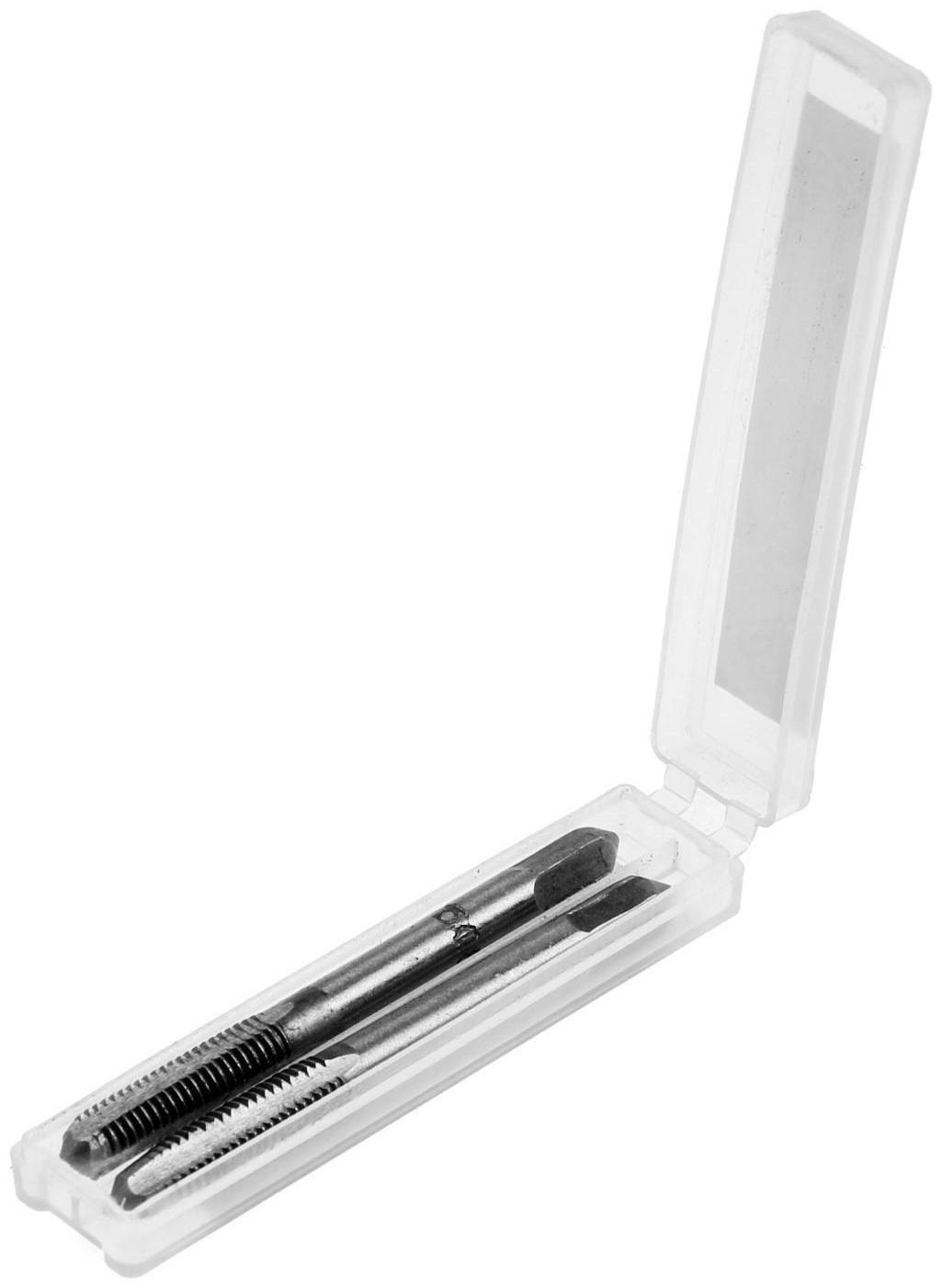 Метчики метрические ручные ТУНДРА, М5 х 0.8 мм, комплект из 2 шт.