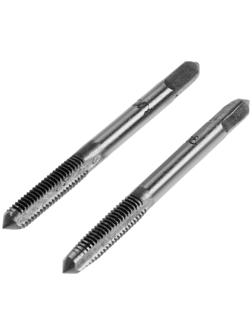 Метчики метрические ручные ТУНДРА, М5 х 0.8 мм, комплект из 2 шт.