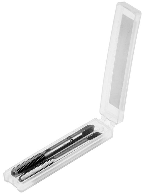 Метчики метрические ручные ТУНДРА, М5 х 0.8 мм, комплект из 2 шт.