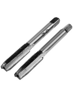 Метчики метрические ручные ТУНДРА, М8 х 1 мм, комплект из 2 шт.