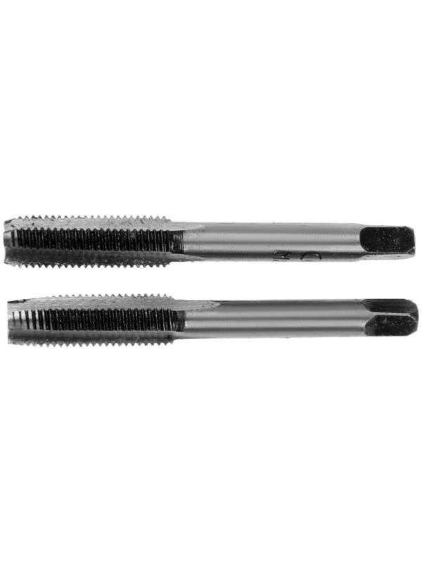 Метчики метрические ручные ТУНДРА, М8 х 1 мм, комплект из 2 шт.