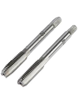 Метчики метрические ручные ТУНДРА, М8 х 1.25 мм, комплект из 2 шт.