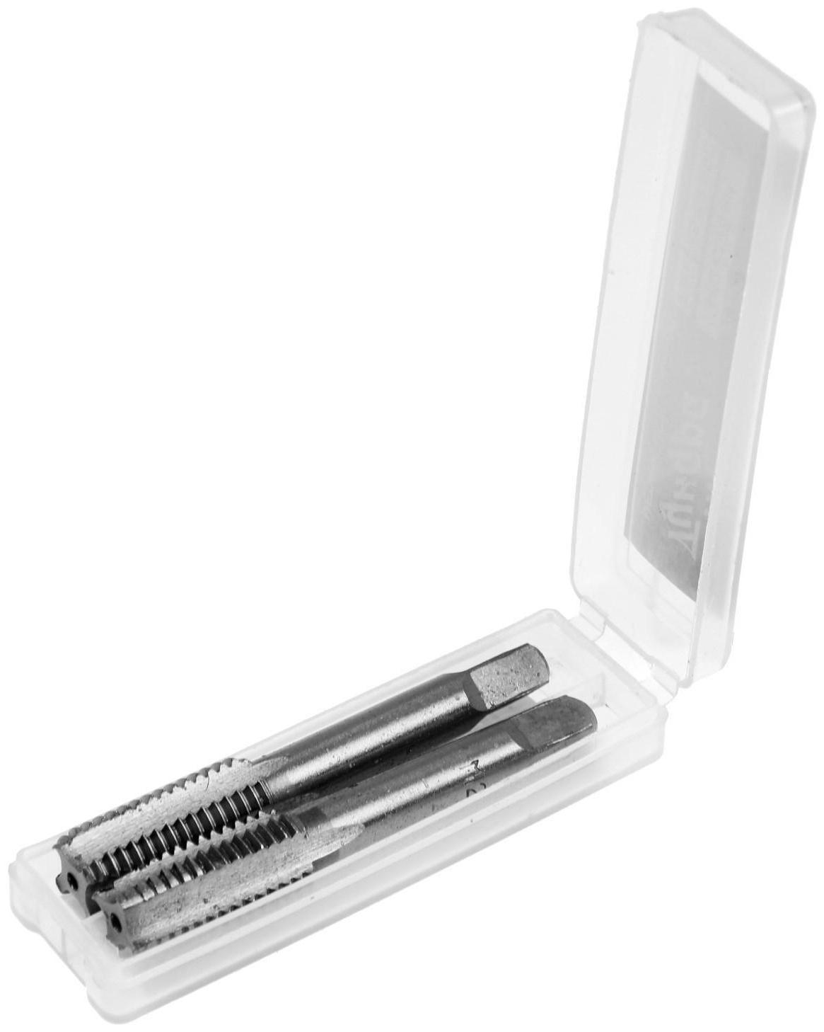 Метчики метрические ручные ТУНДРА, М12 х 1.75 мм, комплект из 2 шт.