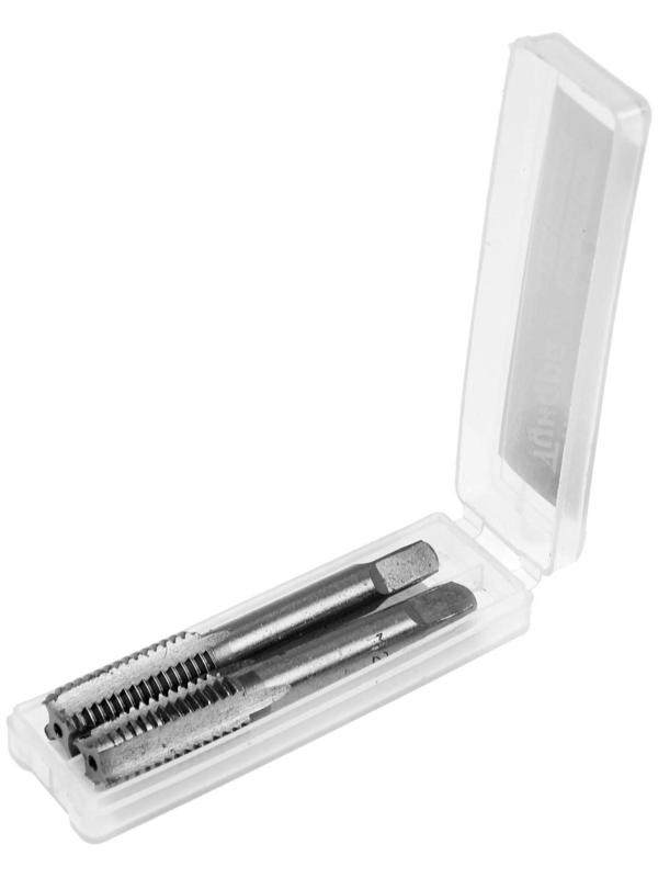 Метчики метрические ручные ТУНДРА, М12 х 1.75 мм, комплект из 2 шт.