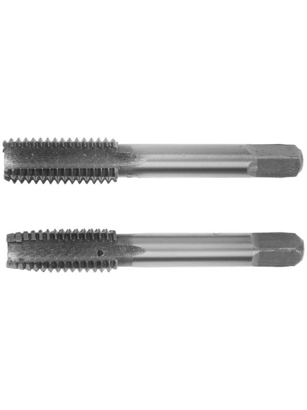 Метчики метрические ручные ТУНДРА, М12 х 1.75 мм, комплект из 2 шт.